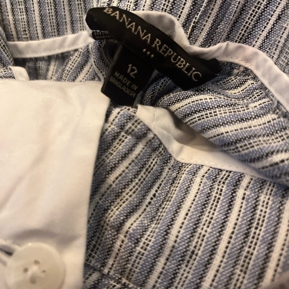 Banana Republic (outlet) paper bag style shorts 12 linen blend - Picture 7 of 8